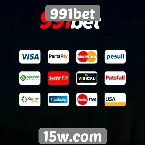 Métodos de pagamento disponíveis na plataforma 991bet